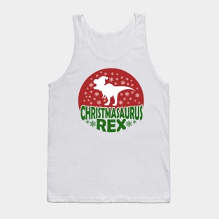 Christmasaurus Rex, Christmas Dinosaur, Dinosaur, Santa Saurus Rex Tank Top